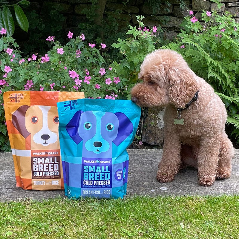 1.5kg Cold Pressed Small Breed Dog Food Ocean Fish with Rice Walker and Drake