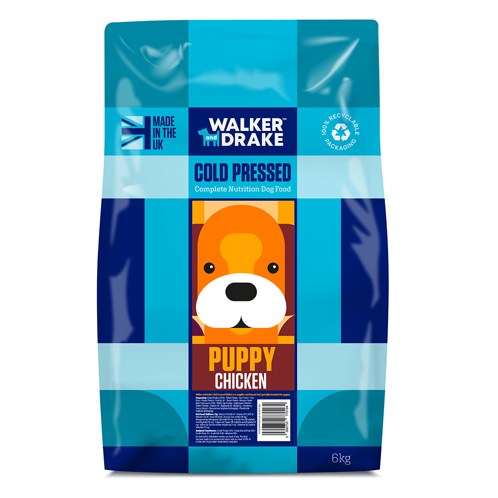 6kg Cold Pressed Puppy Dog Food – Chicken - Walker and Drake