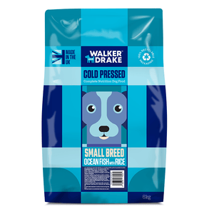 Walker and Drake Small Breed 6kg Cold Pressed Small Breed Dog Food – Ocean Fish and Rice WHOLESALE 5060750770535 OF006SB11